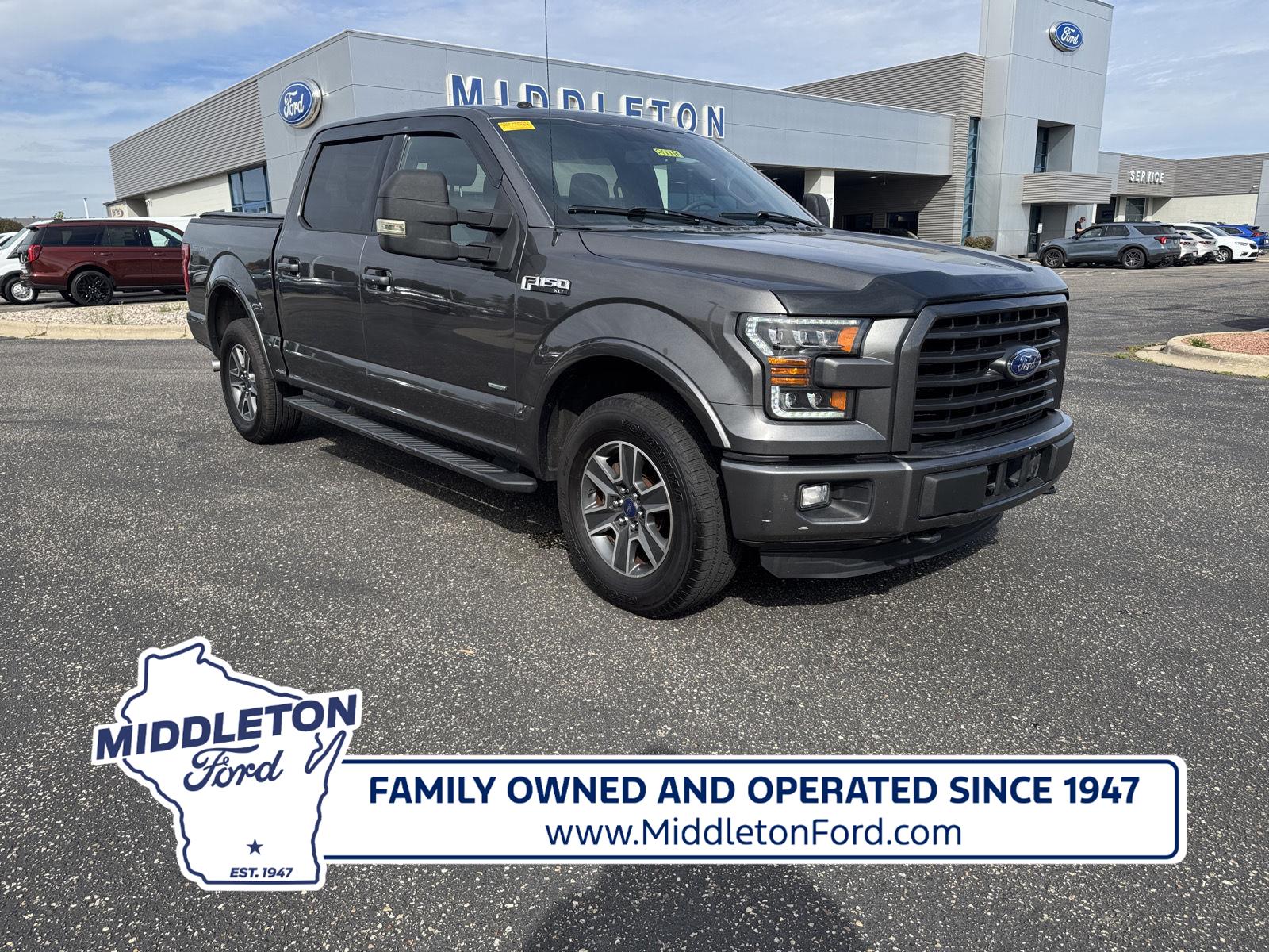 Gray (Magnetic Metallic) 2016 Ford F-150 Pickup Truck Four-Wheel Drive 6-Speed Automatic