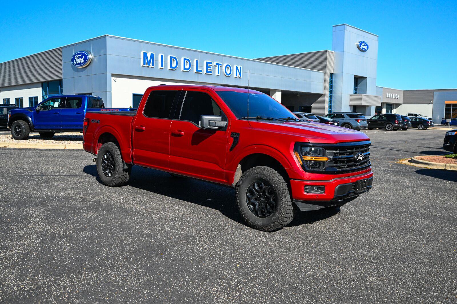 Rapid Red Metallic Tinted Clearcoat 2024 Ford F-150 Pickup Truck Four-Wheel Drive Automatic