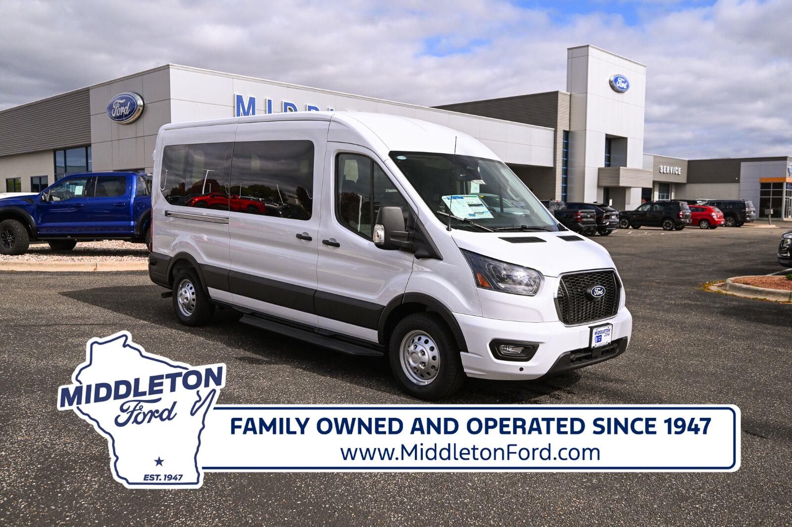 Oxford White 2027 Ford Transit Passenger Van All-Wheel Drive Automatic