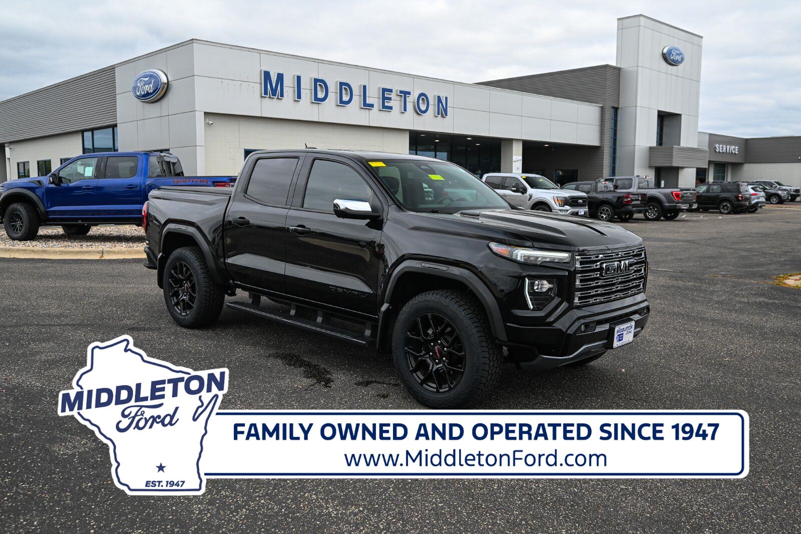 Onyx Black 2024 GMC Canyon Pickup Truck Four-Wheel Drive 8-Speed Automatic