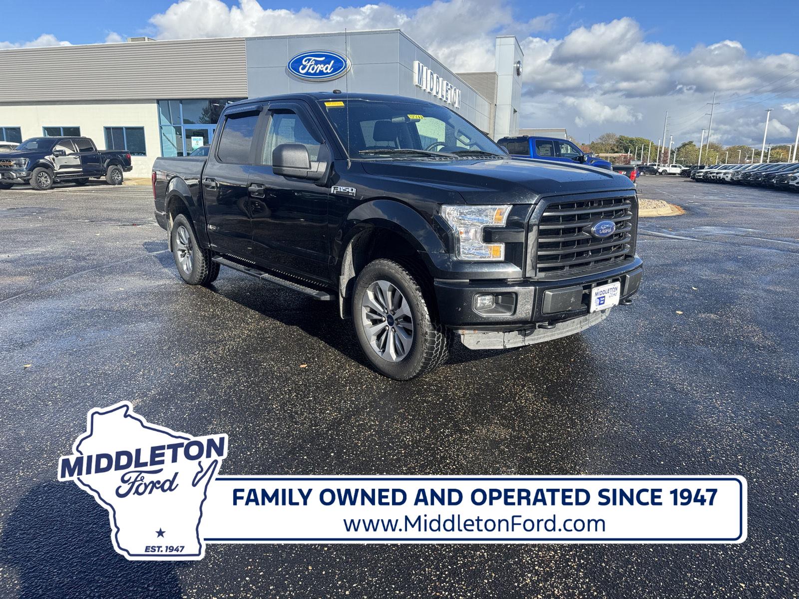 Shadow Black 2017 Ford F-150 Pickup Truck Four-Wheel Drive 6-Speed Automatic
