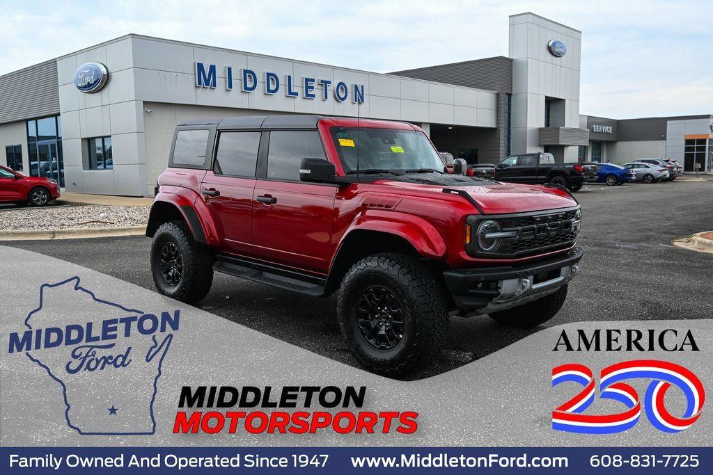Ruby Red Metallic Tinted Clearcoat 2025 Ford Bronco Raptor SUV / Crossover Four-Wheel Drive Automatic
