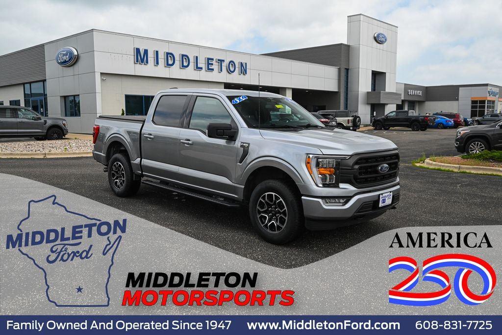 Iconic Silver 2023 Ford F-150 Pickup Truck Four-Wheel Drive Automatic