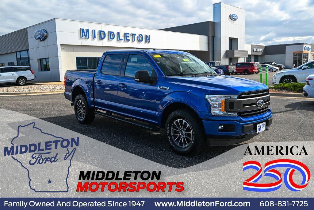 Lightning Blue 2018 Ford F-150 Pickup Truck Four-Wheel Drive Automatic