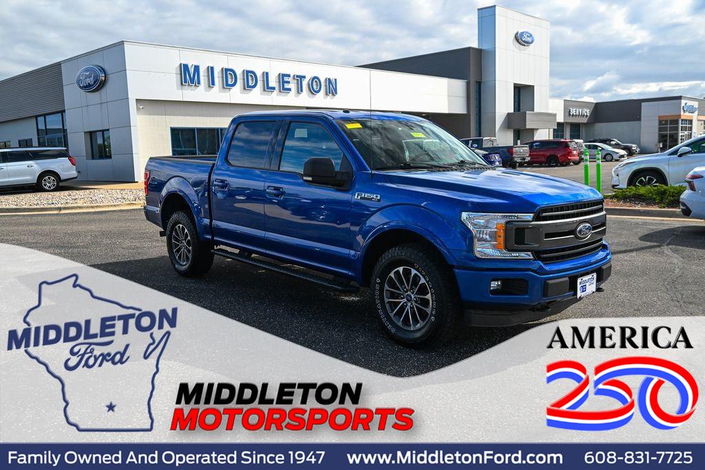 Lightning Blue 2018 Ford F-150 Pickup Truck Four-Wheel Drive Automatic