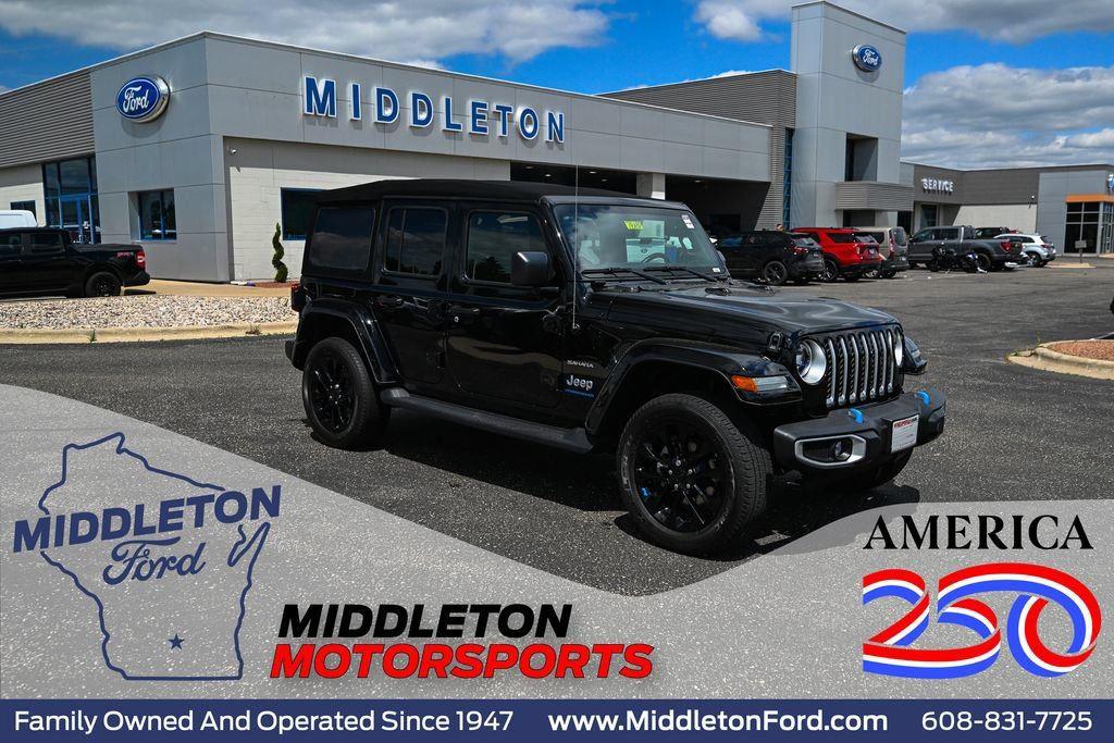 Black Clearcoat 2023 Jeep Wrangler 4xe SUV / Crossover Four-Wheel Drive 8-Speed Automatic
