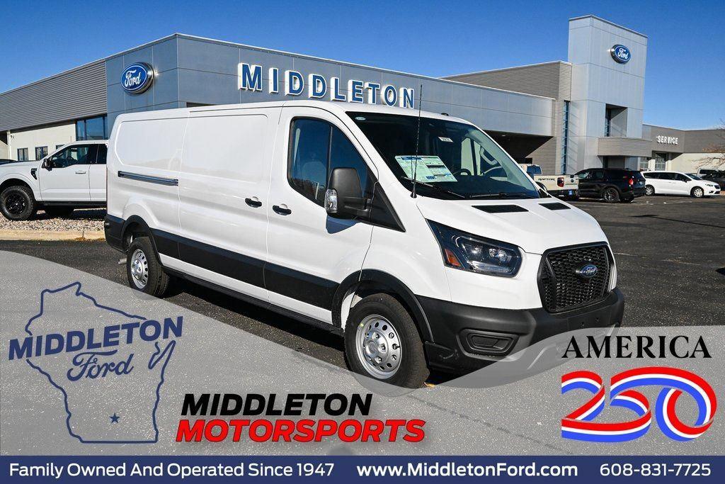 Oxford White 2025 Ford Transit Cargo Van All-Wheel Drive Automatic