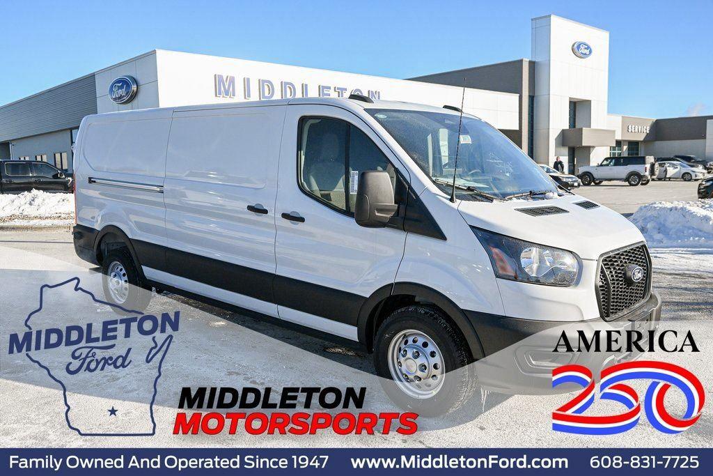 Oxford White 2026 Ford Transit Cargo Van All-Wheel Drive Automatic