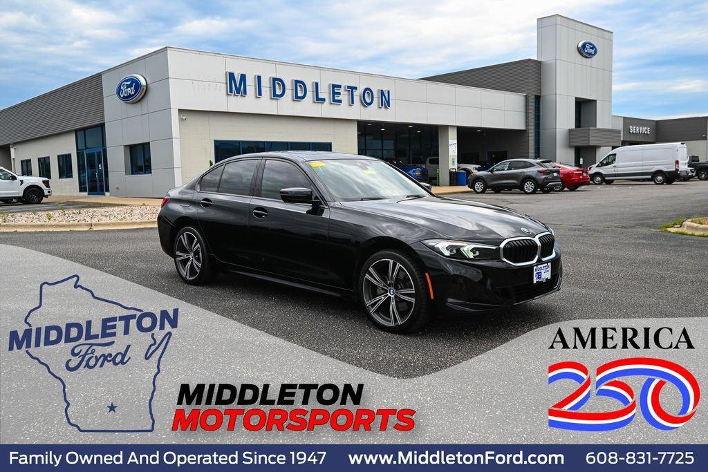 Jet Black 2023 BMW 3 Series Sedan All-Wheel Drive Automatic