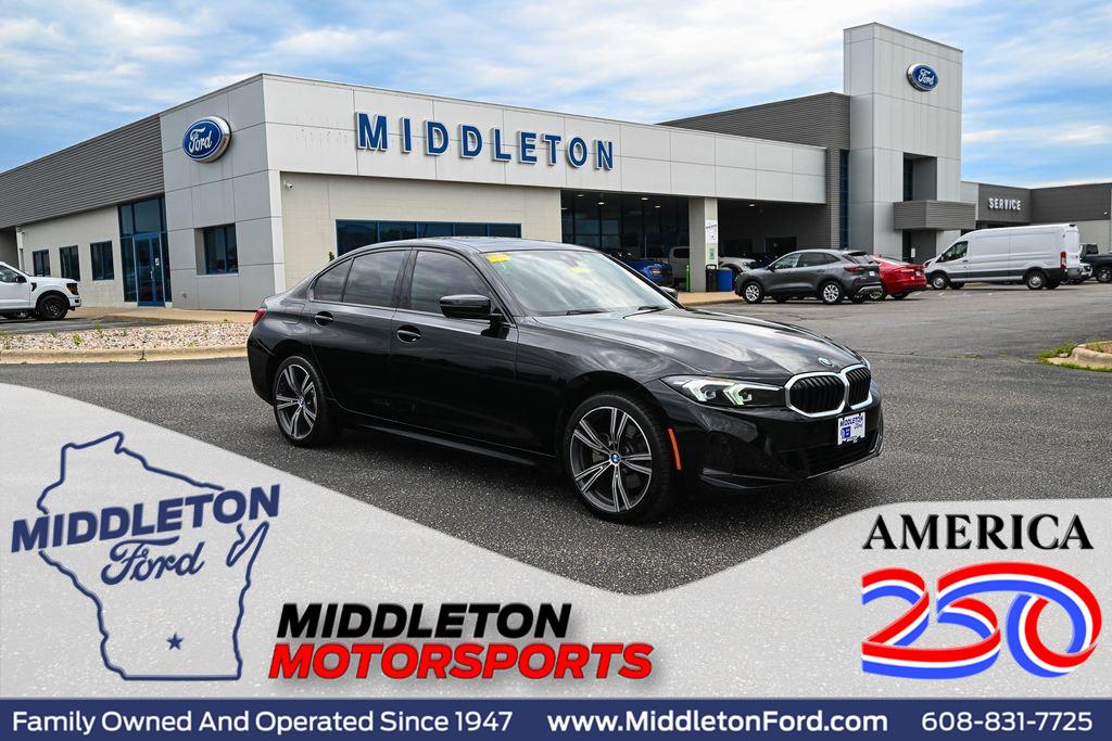 Jet Black 2023 BMW 3 Series Sedan All-Wheel Drive Automatic