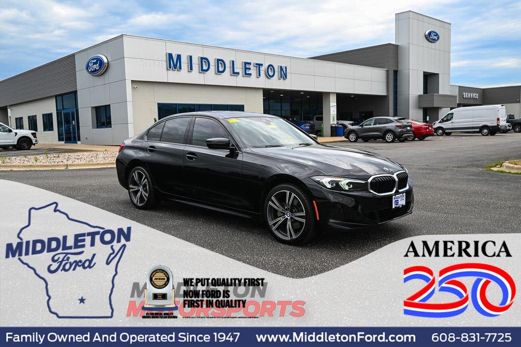 Jet Black 2023 BMW 3 Series Sedan All-Wheel Drive Automatic