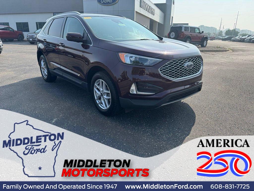 Red (Burgundy Velvet Metallic Tinted Clearcoat) 2024 Ford Edge SUV / Crossover All-Wheel Drive 8-Speed Automatic