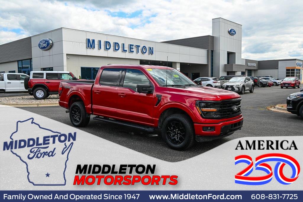 Rapid Red Metallic Tinted Clearcoat 2024 Ford F-150 Pickup Truck Four-Wheel Drive Automatic