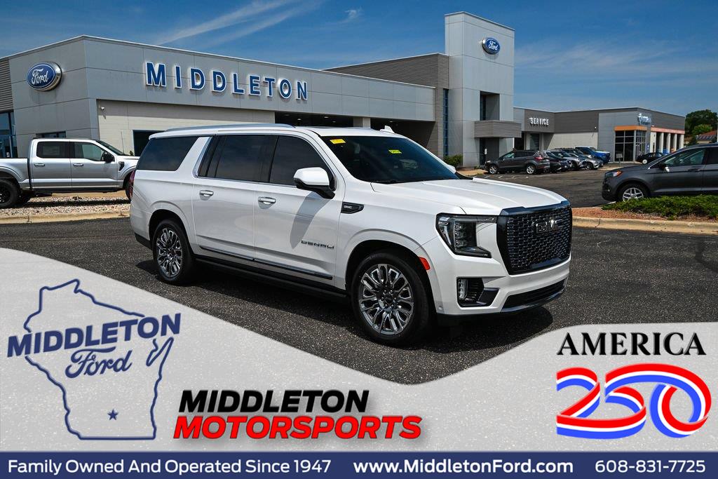 White Frost Tricoat 2023 GMC Yukon XL SUV / Crossover Four-Wheel Drive Automatic