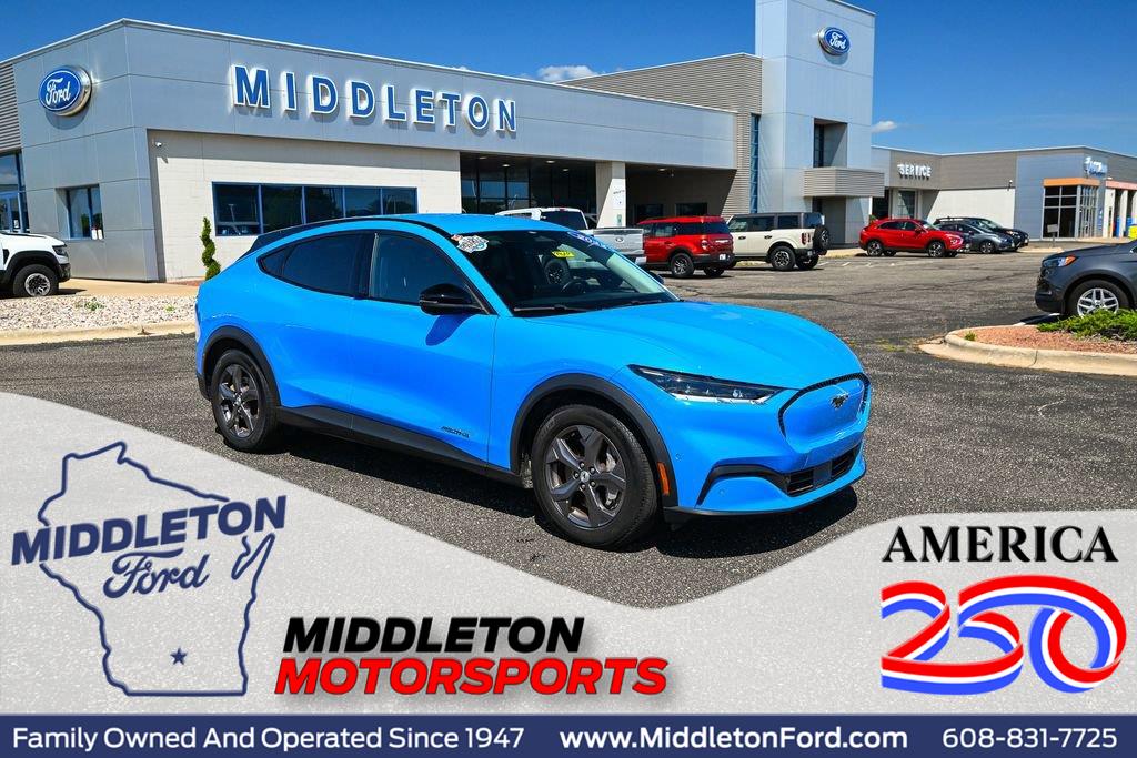 Grabber Blue 2023 Ford Mustang Mach-E SUV / Crossover All-Wheel Drive 1-Speed Dual Clutch