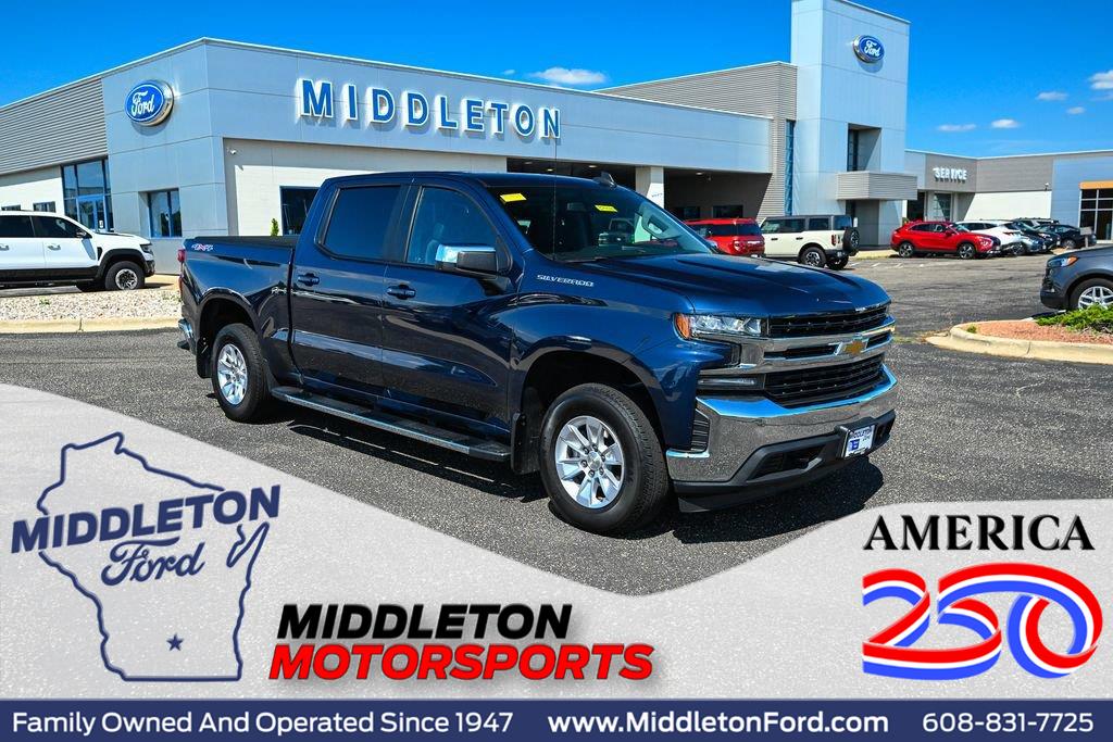 Northsky Blue Metallic 2019 Chevrolet Silverado 1500 Pickup Truck Four-Wheel Drive 8-Speed Automatic