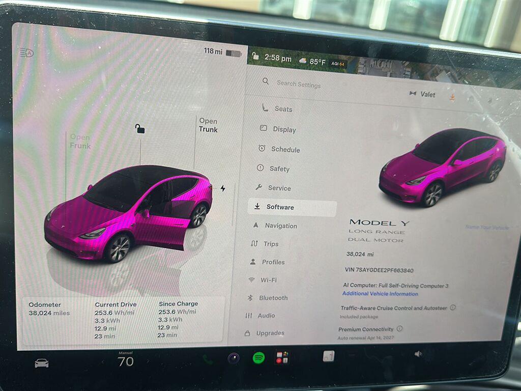 Pearl White Multi-Coat 2023 Tesla Model Y SUV / Crossover All-Wheel Drive Automatic