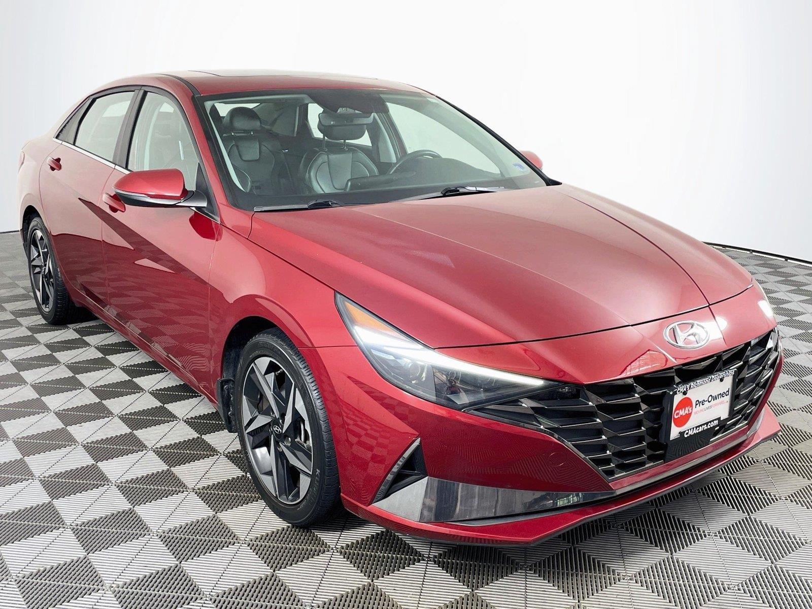Ultimate Red 2023 Hyundai Elantra Sedan Front-Wheel Drive Continuously Variable Transmission