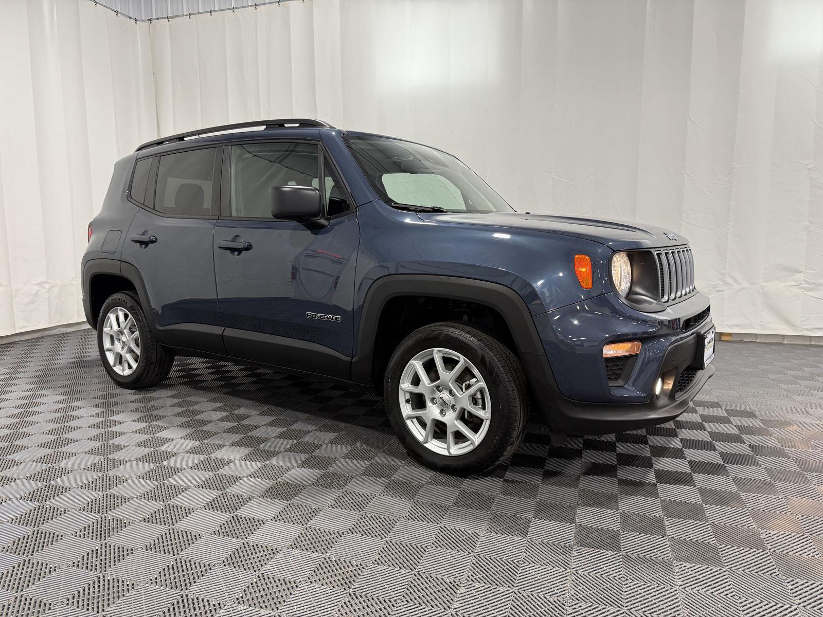 Slate Blue Pearlcoat 2023 Jeep Renegade SUV / Crossover Four-Wheel Drive 9-Speed Automatic
