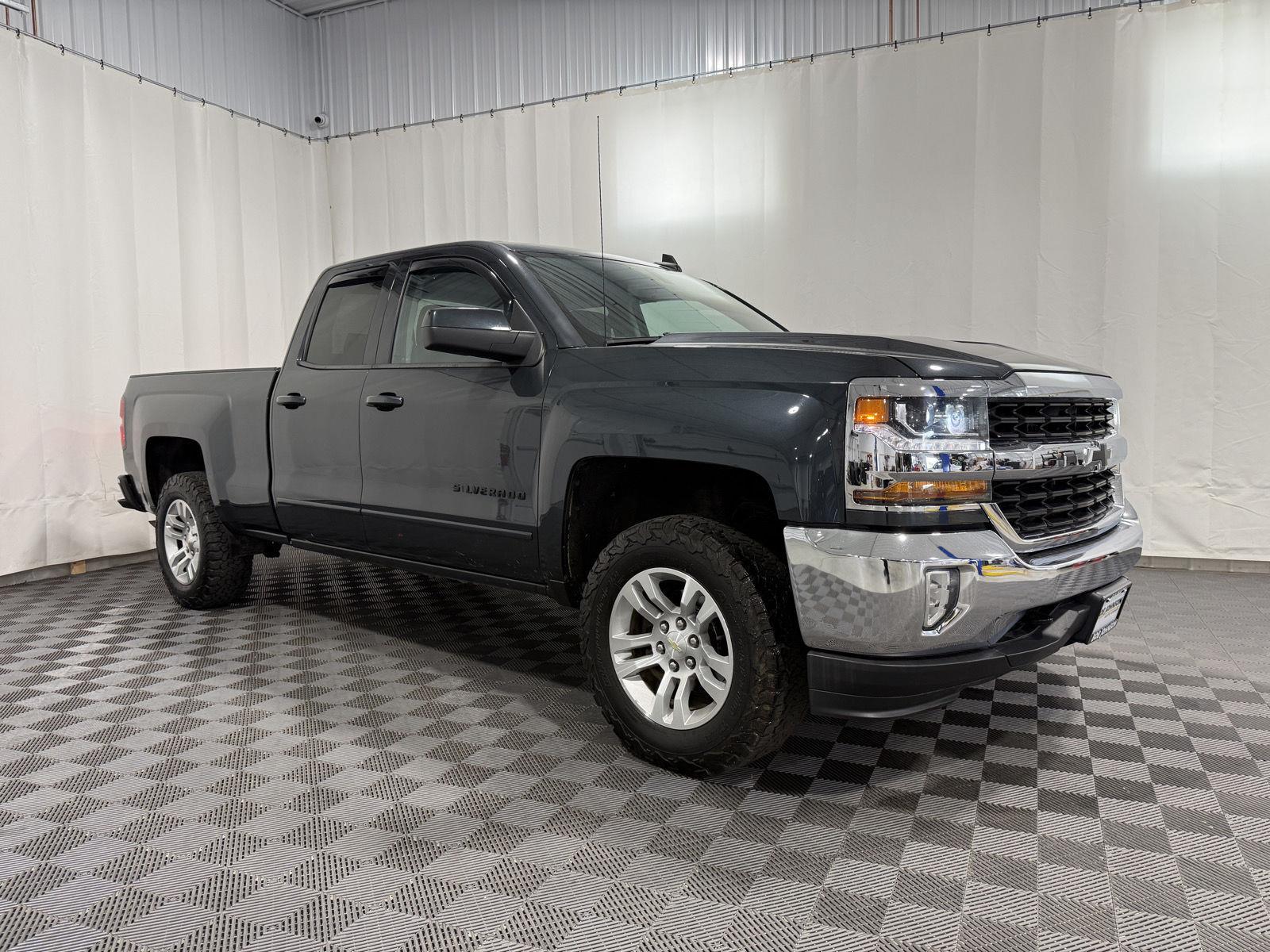Black 2018 Chevrolet Silverado 1500 Pickup Truck Four-Wheel Drive 6-Speed Automatic