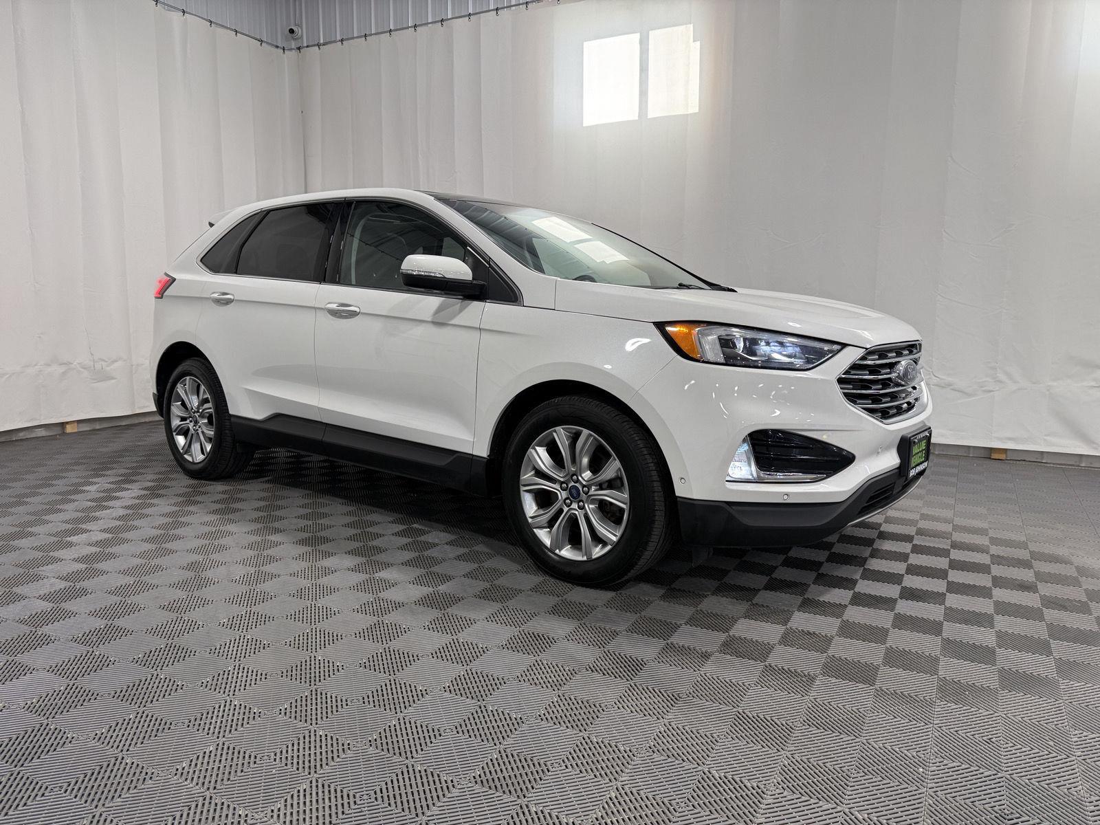 Star White Metallic Tri-Coat 2020 Ford Edge SUV / Crossover All-Wheel Drive 8-Speed Automatic