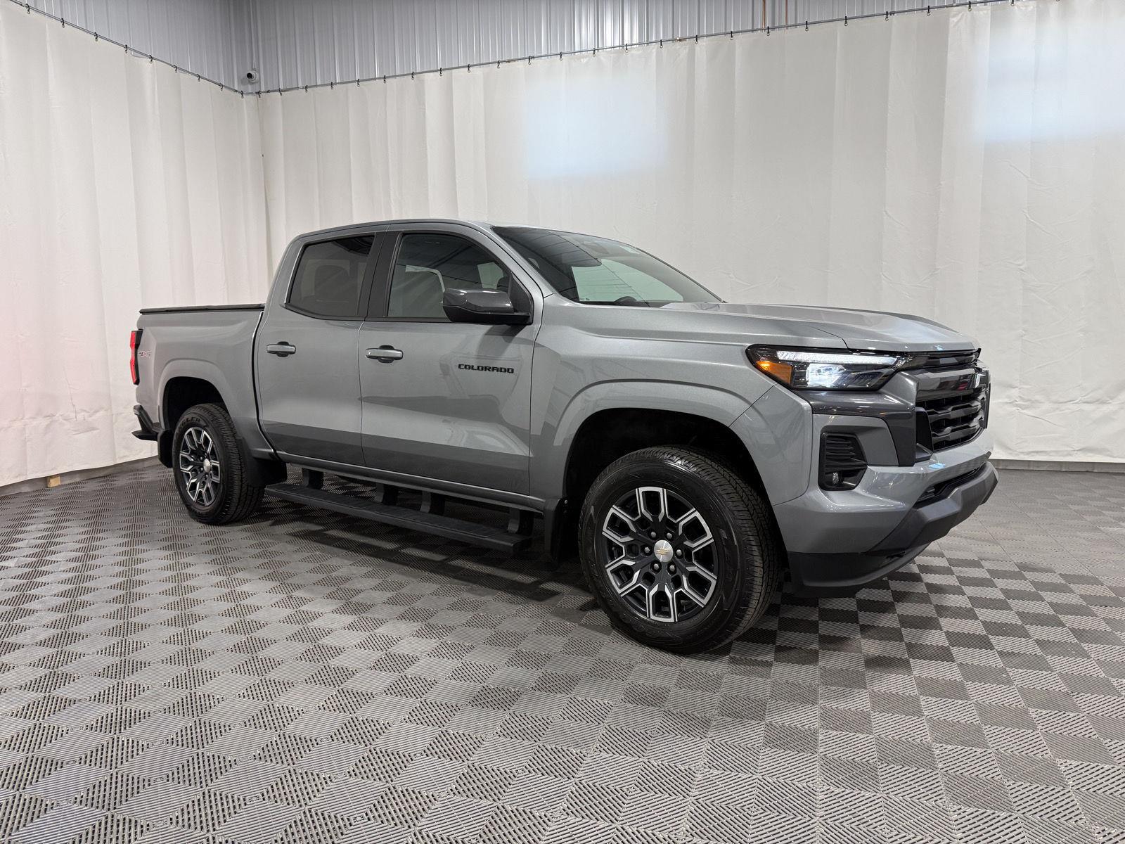 Gray (Sterling Grey Metallic) 2024 Chevrolet Colorado Pickup Truck Four-Wheel Drive 8-Speed Automatic