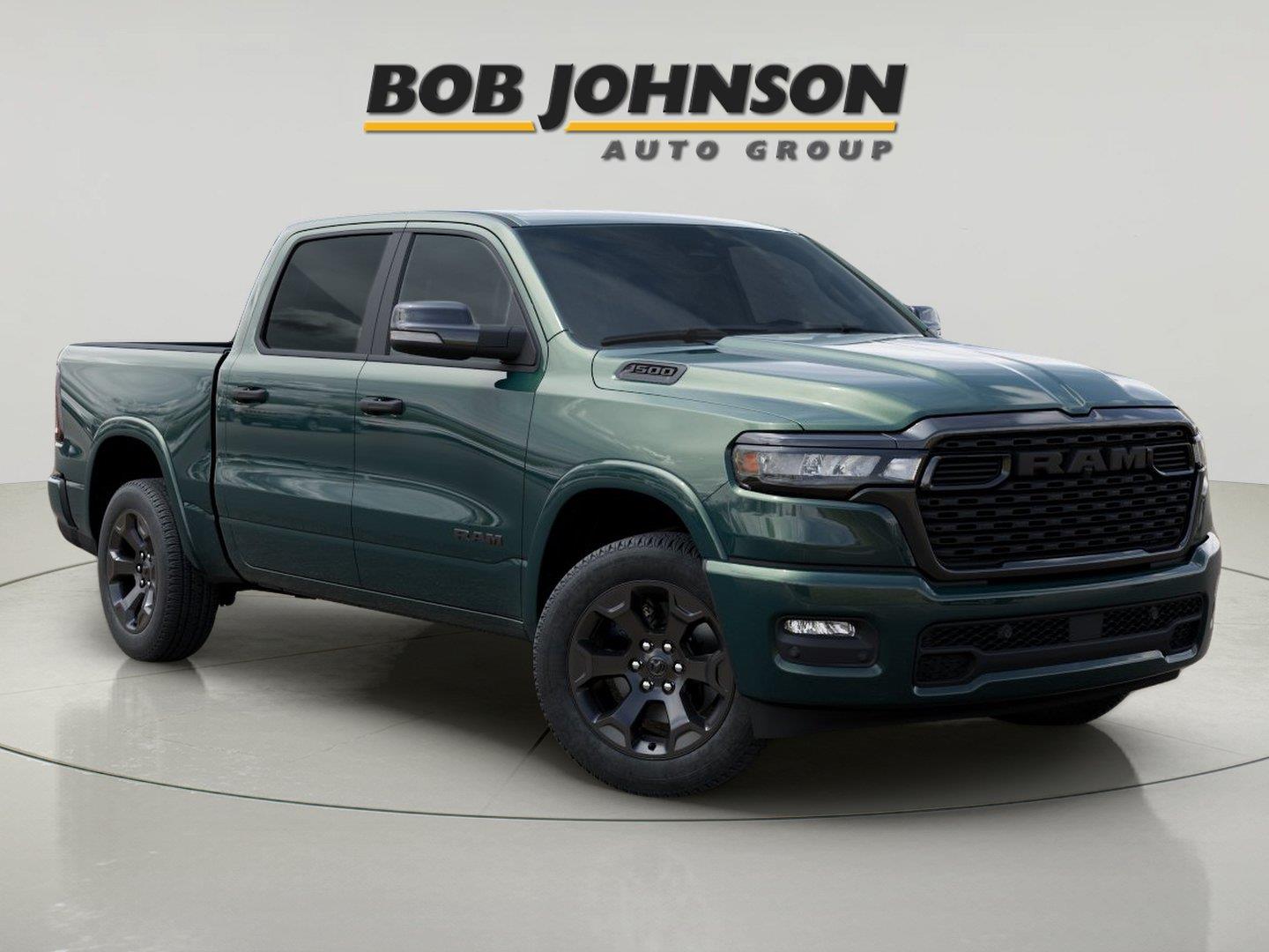 Serrano Green Metallic 2026 RAM 1500 Pickup Truck Four-Wheel Drive 8-Speed Automatic