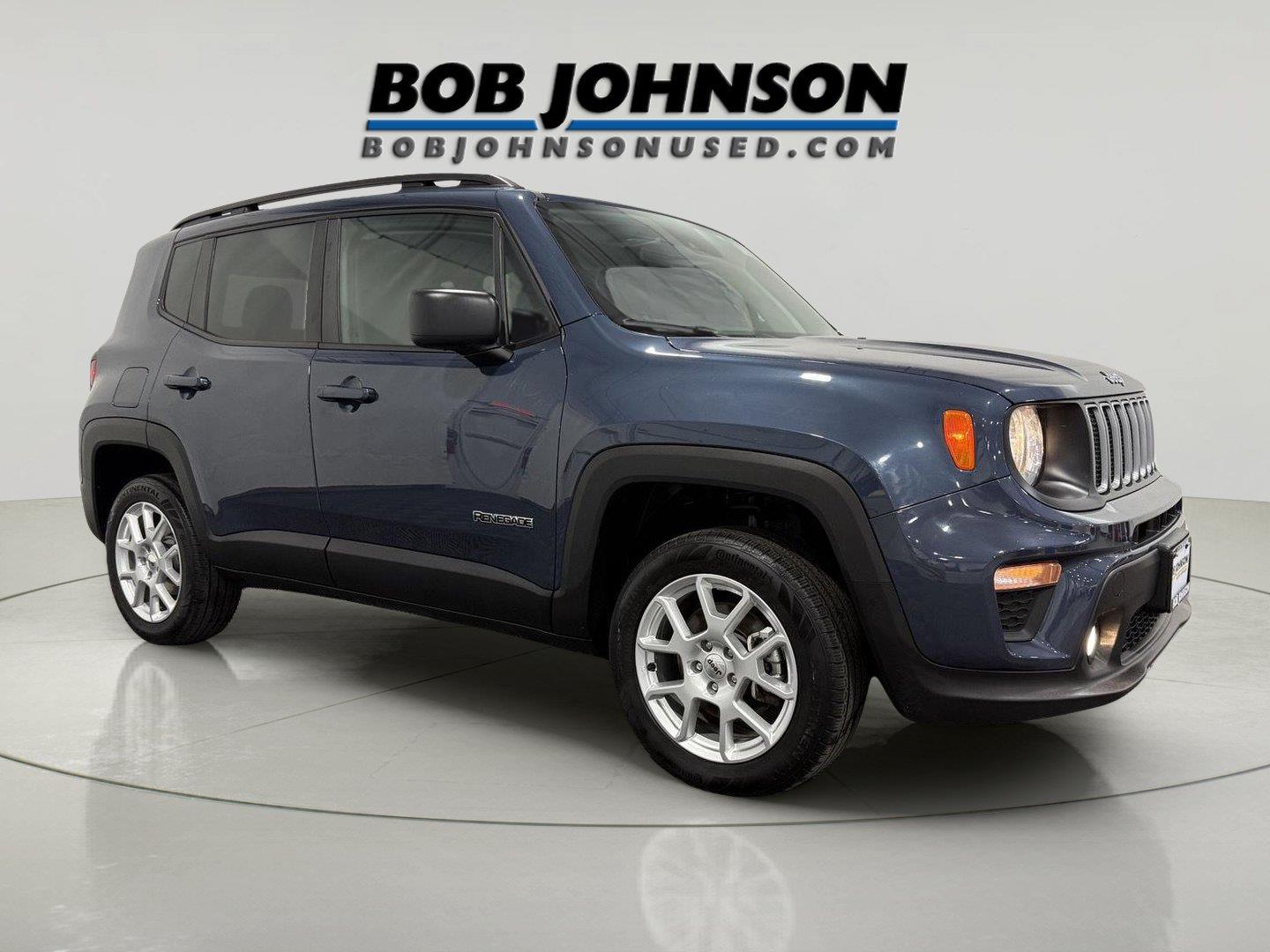 Slate Blue Pearlcoat 2023 Jeep Renegade SUV / Crossover Four-Wheel Drive 9-Speed Automatic