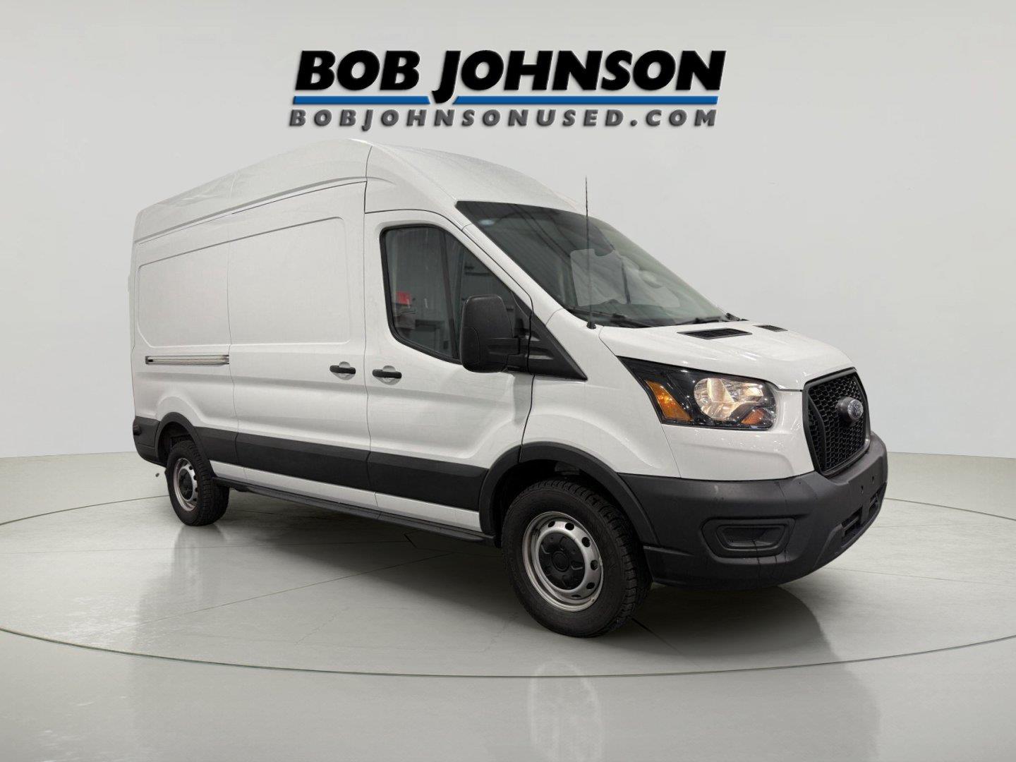 Oxford White 2025 Ford Transit Cargo Van Rear-Wheel Drive