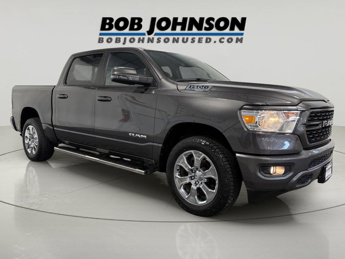 Gray (Granite Crystal Metallic Clearcoat) 2023 RAM 1500 Pickup Truck Four-Wheel Drive 8-Speed Automatic
