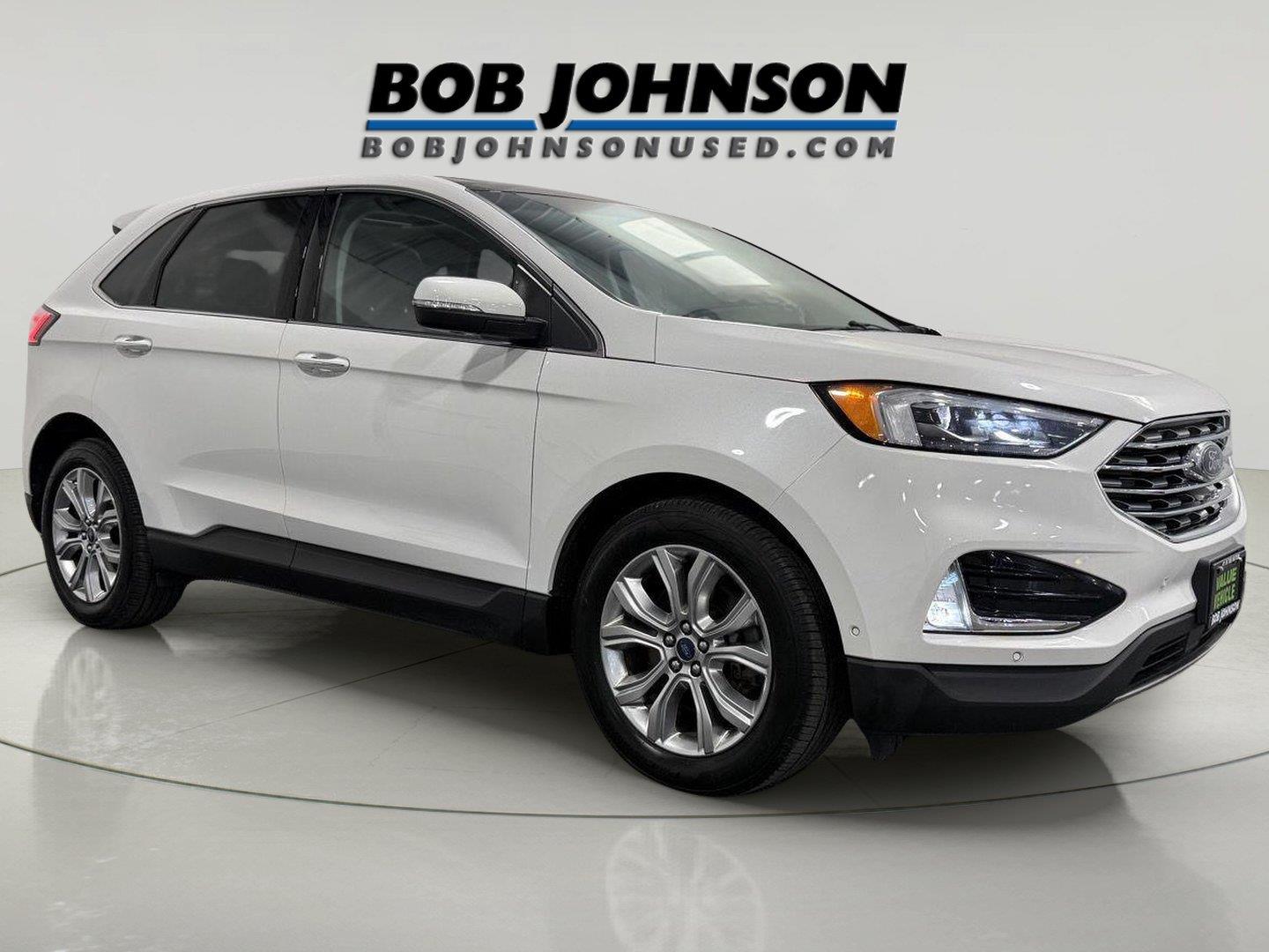 Star White Metallic Tri-Coat 2020 Ford Edge SUV / Crossover All-Wheel Drive 8-Speed Automatic