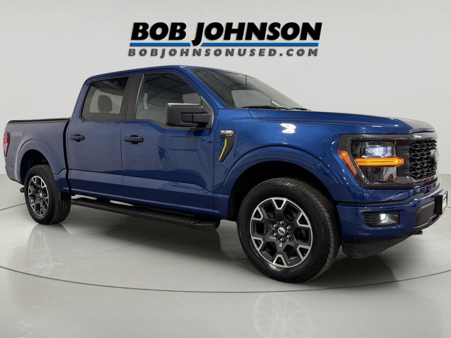 Atlas Blue 2024 Ford F-150 Pickup Truck Four-Wheel Drive Automatic