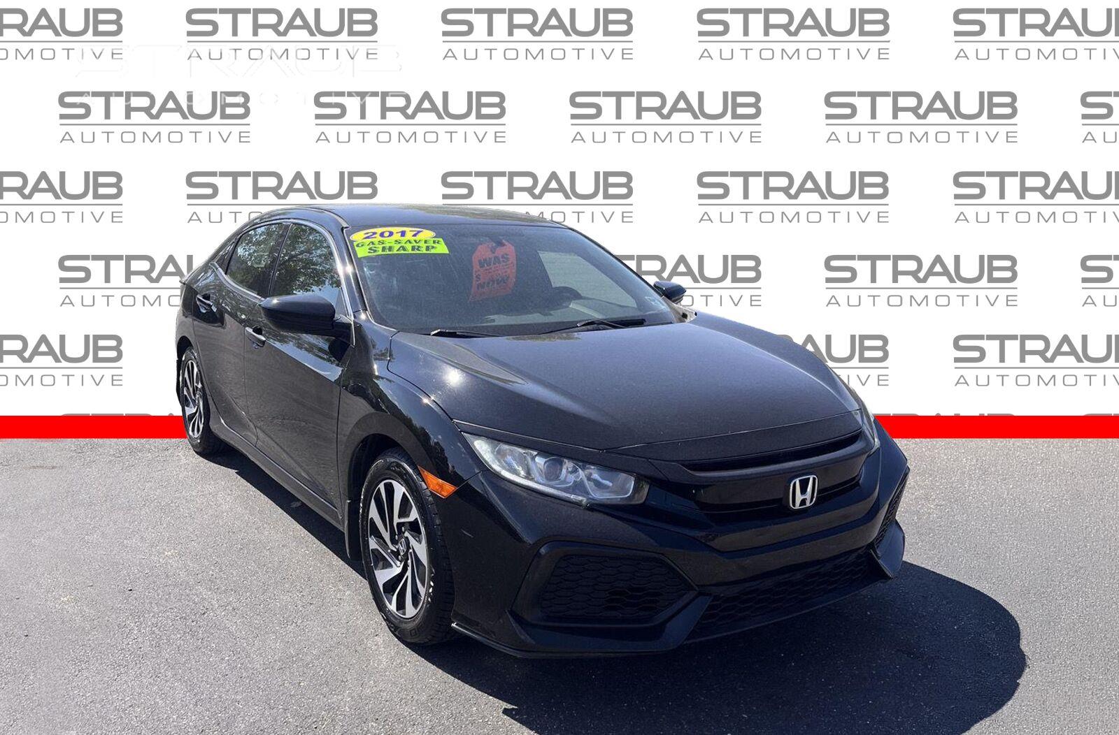 Crystal Black Pearl 2017 Honda Civic Hatchback Hatchback Front-Wheel Drive Continuously Variable Transmission