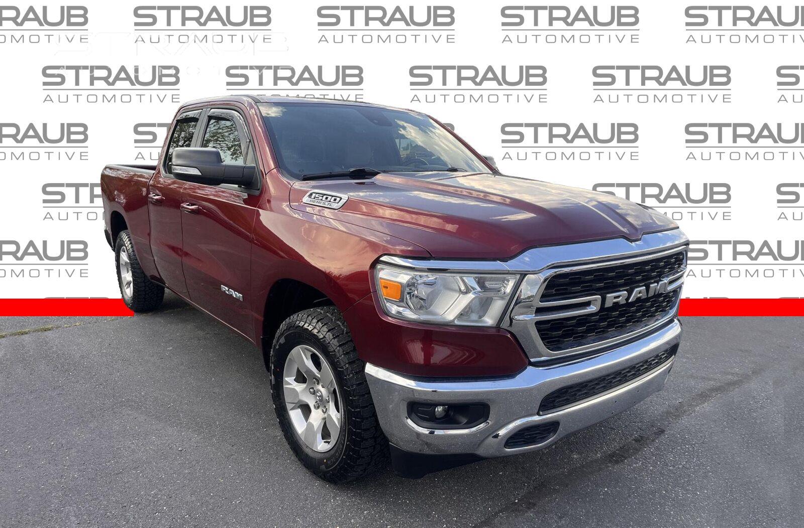 Delmonico Red Pearlcoat 2022 RAM 1500 Pickup Truck Four-Wheel Drive 8-Speed Automatic