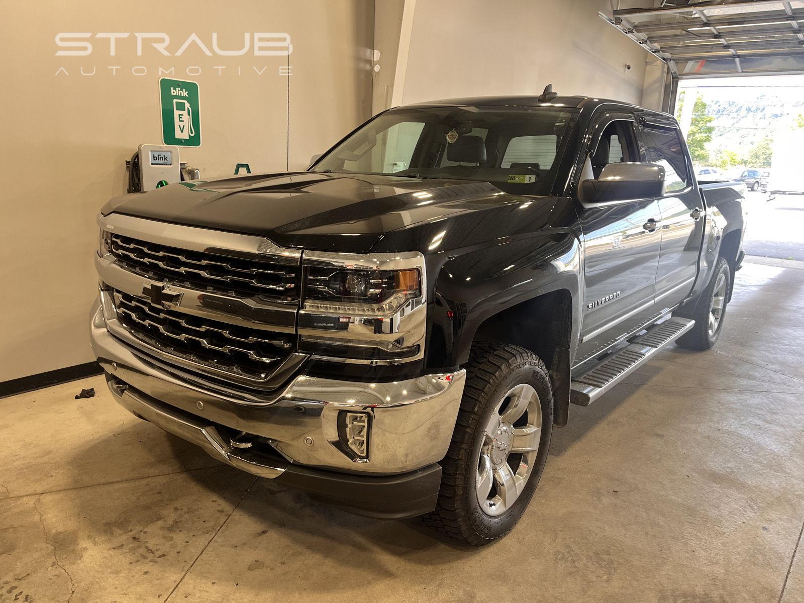 Black 2018 Chevrolet Silverado 1500 Pickup Truck Four-Wheel Drive 6-Speed Automatic