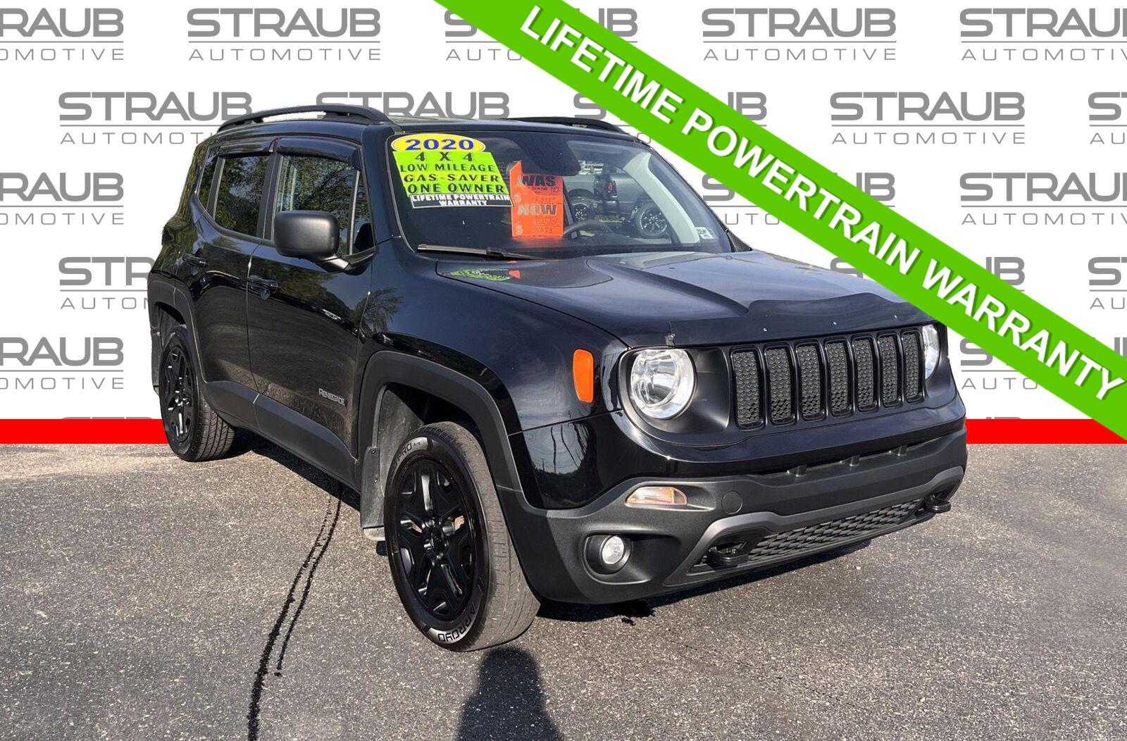 Black Clearcoat 2020 Jeep Renegade SUV / Crossover Four-Wheel Drive 9-Speed Automatic