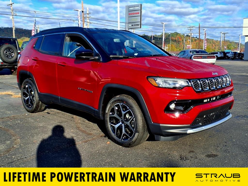 Red Hot Pearlcoat 2025 Jeep Compass SUV / Crossover Four-Wheel Drive 8-Speed Automatic
