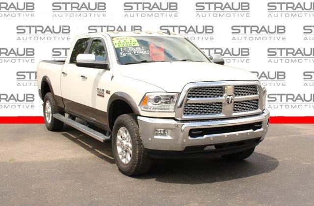 Pearl White 2017 RAM 3500 Pickup Truck Four-Wheel Drive 6-Speed Automatic