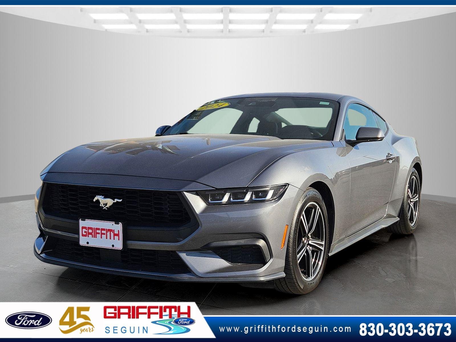 Gray 2024 Ford Mustang EcoBoost Fastback RWD Coupe Rear-Wheel Drive Automatic