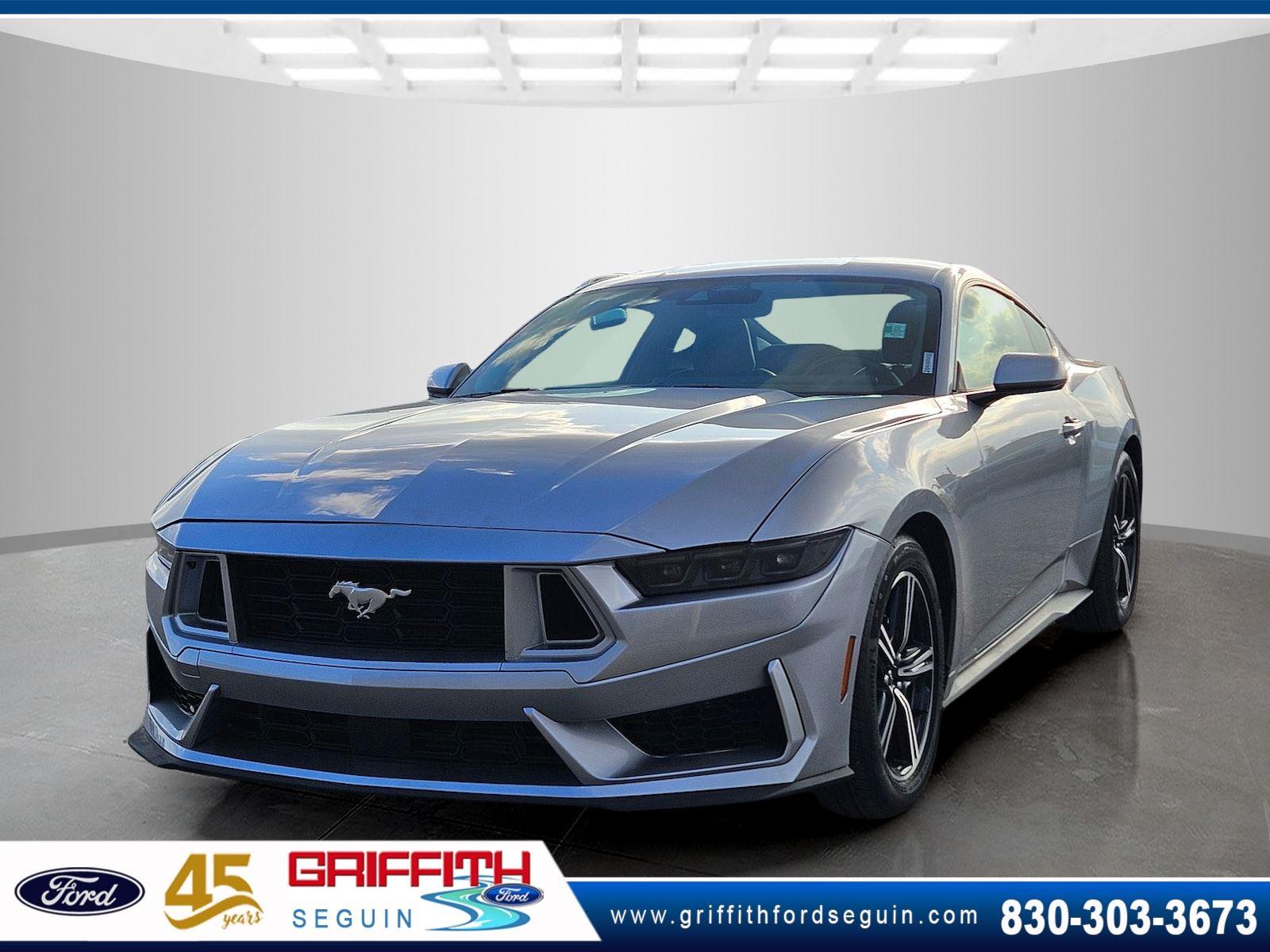 Iconic Silver Metallic 2025 Ford Mustang EcoBoost Premium Fastback RWD Coupe Rear-Wheel Drive Automatic