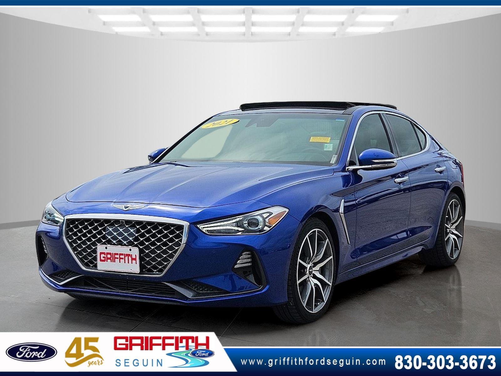 Mallorca Blue 2021 Genesis G70 Sedan Rear-Wheel Drive Automatic