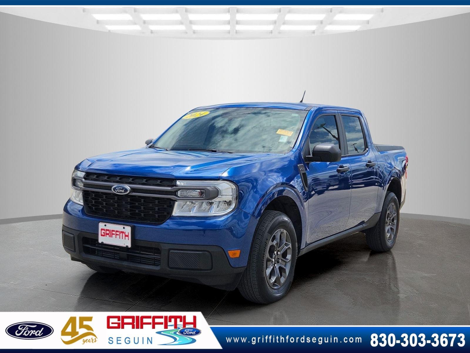 Atlas Blue Metallic 2024 Ford Maverick Pickup Truck Front-Wheel Drive 8-Speed Automatic