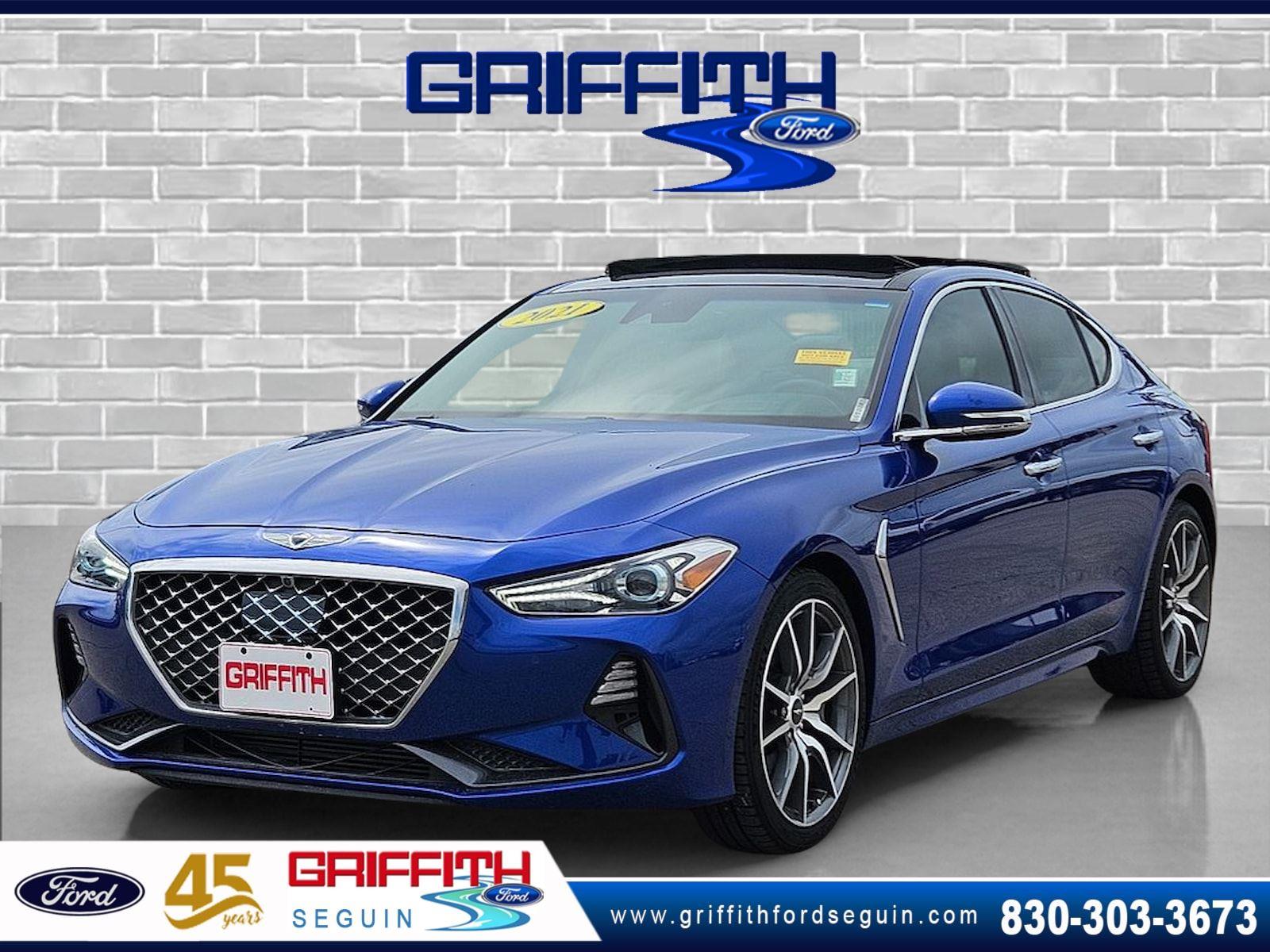 Mallorca Blue 2021 Genesis G70 Sedan Rear-Wheel Drive Automatic