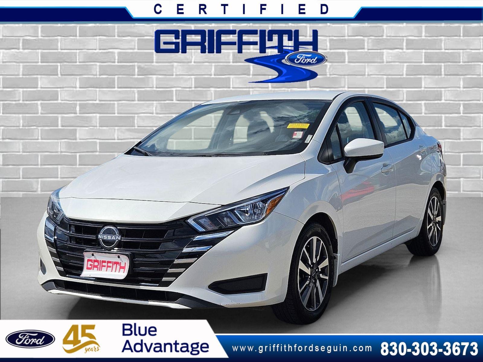 Aspen White Tricoat 2024 Nissan Versa Sedan Front-Wheel Drive Continuously Variable Transmission