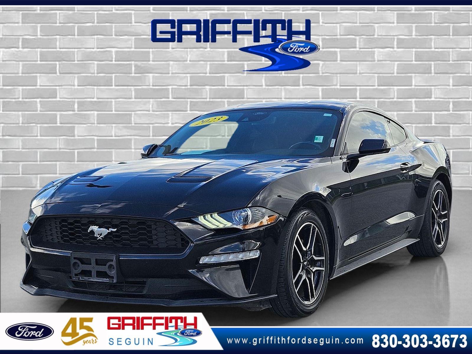 Shadow Black 2023 Ford Mustang Coupe Rear-Wheel Drive 6-Speed Manual