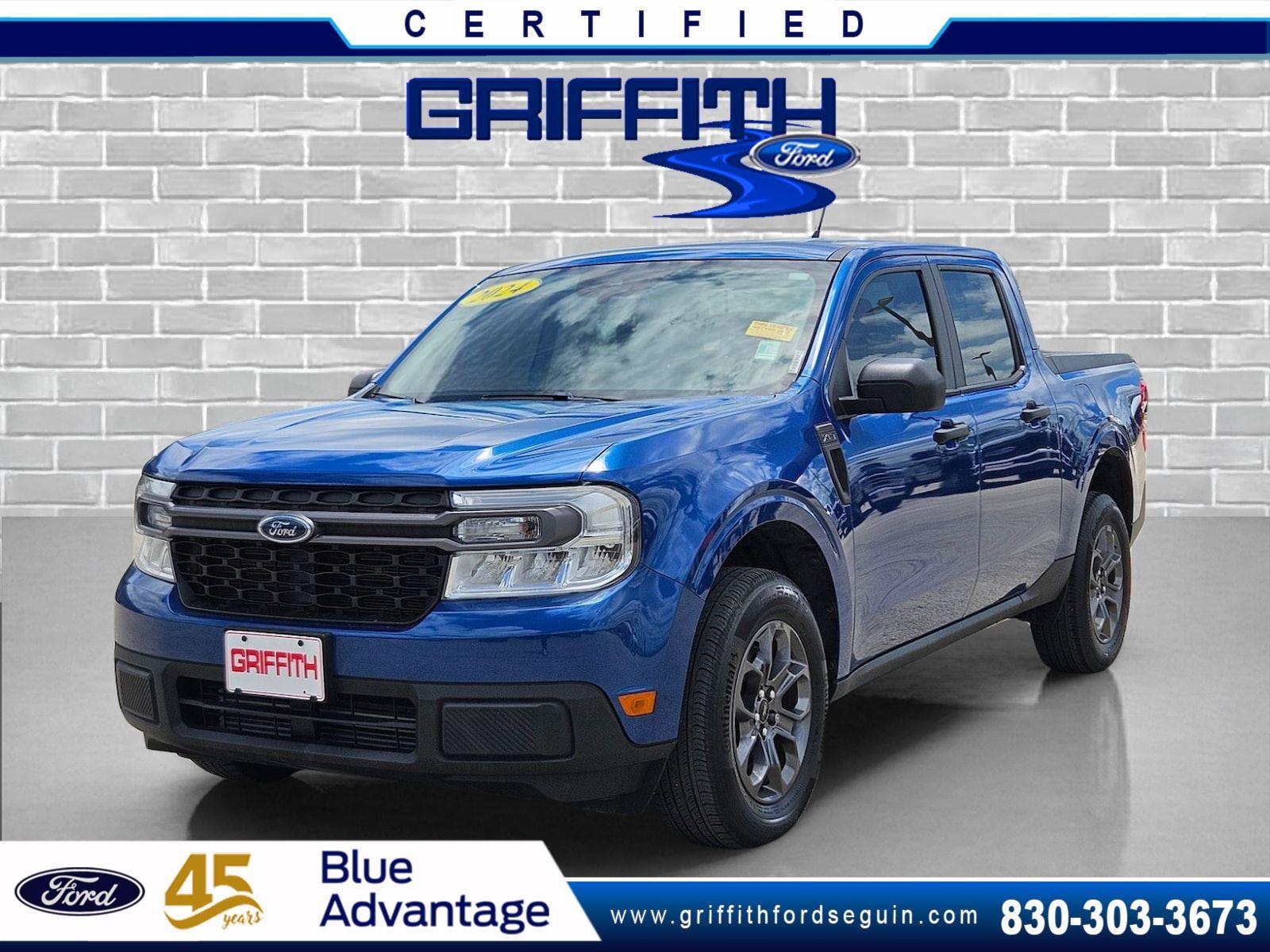 Atlas Blue Metallic 2024 Ford Maverick Pickup Truck Front-Wheel Drive 8-Speed Automatic