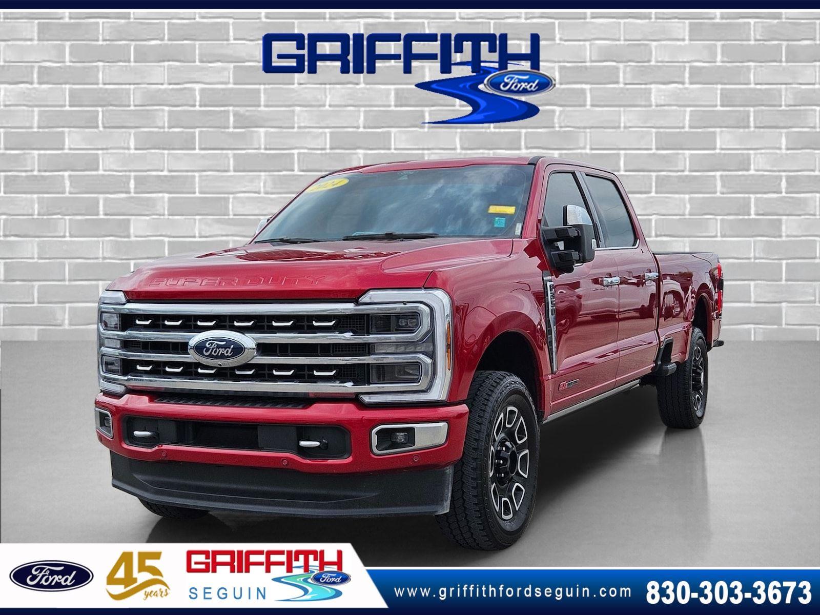 Rapid Red Metallic Tinted Clearcoat 2024 Ford F-350 Super Duty Pickup Truck Four-Wheel Drive Automatic