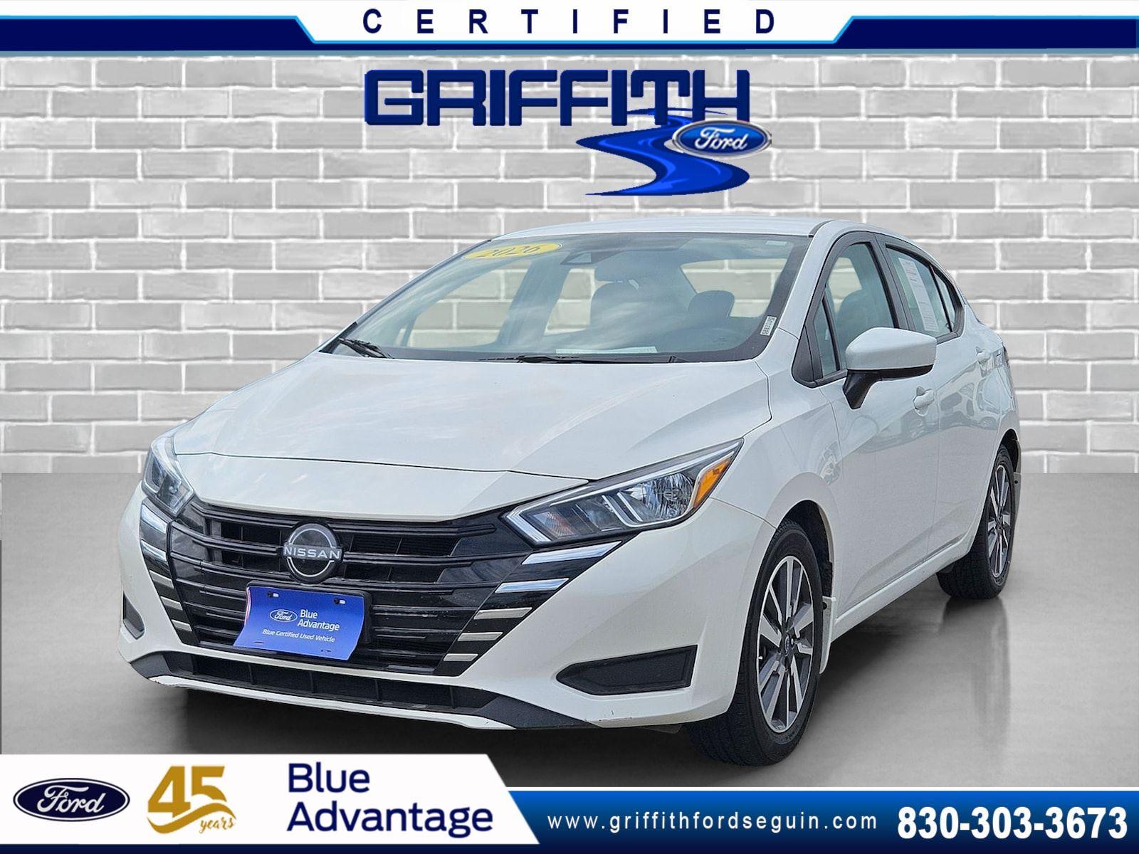 Aspen White Tricoat 2024 Nissan Versa Sedan Front-Wheel Drive Continuously Variable Transmission