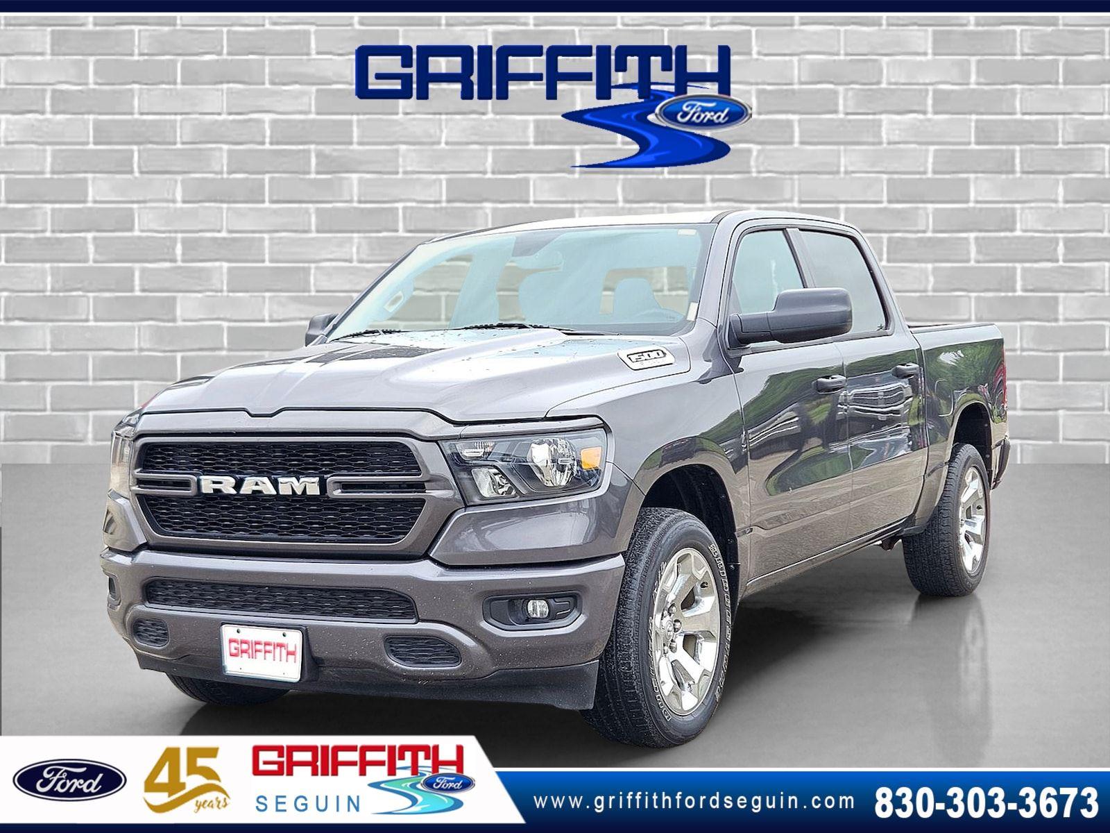 Gray (Granite Crystal Metallic Clearcoat) 2024 RAM 1500 Pickup Truck Four-Wheel Drive 8-Speed Automatic
