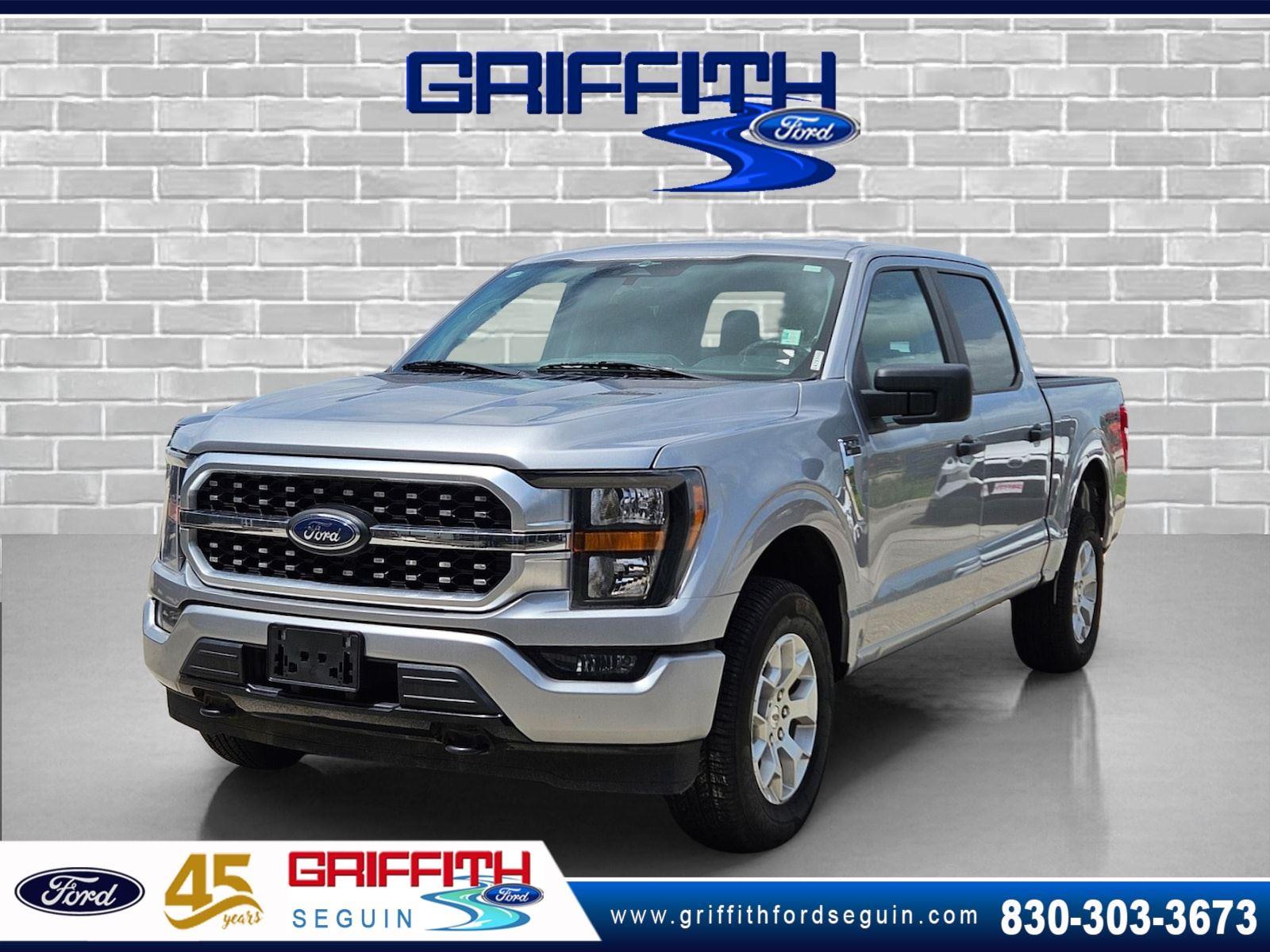 Iconic Silver Metallic 2023 Ford F-150 Pickup Truck Four-Wheel Drive Automatic